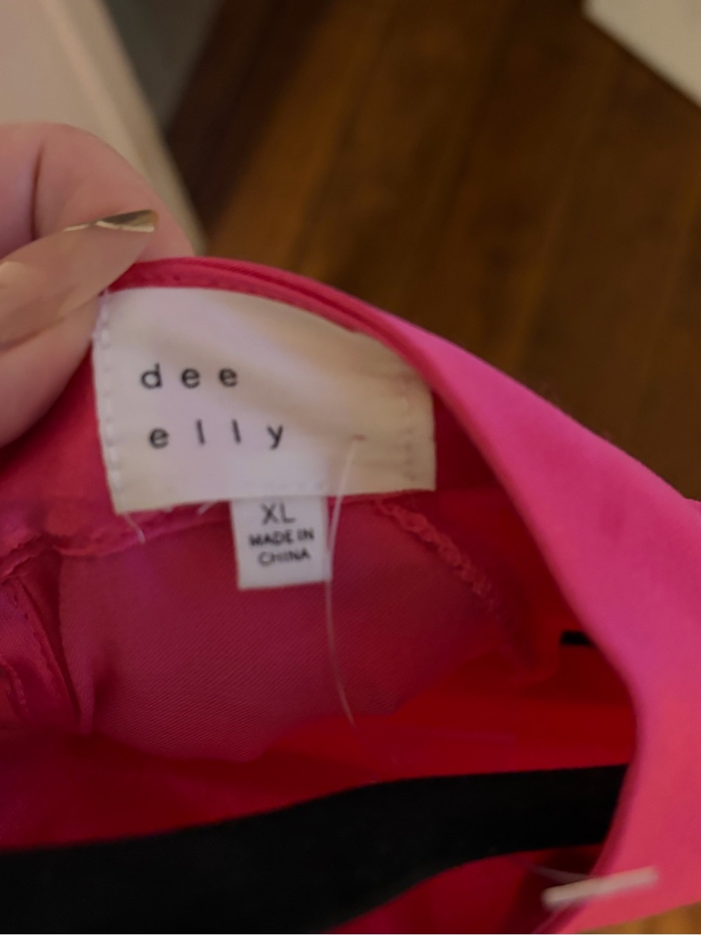 Dee Elly Pink Top and Skirt Set XL